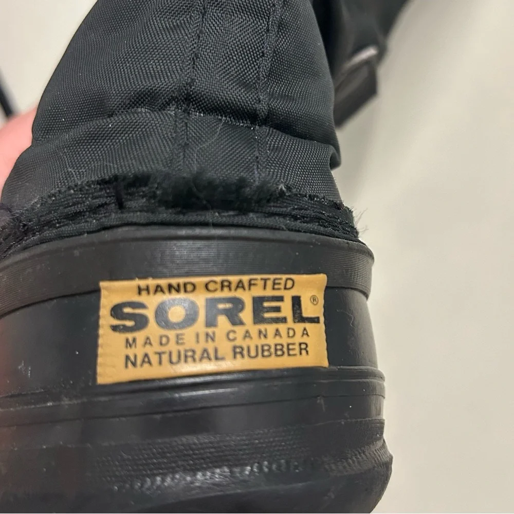 Sorel Women’s  Snowlion  Black Winter  Boots  Size 7 - Picture 3 of 10